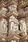 Khajuraho - Javari temple images of sura-sundaris